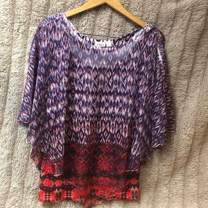 🔴 Layered Blouse 💜